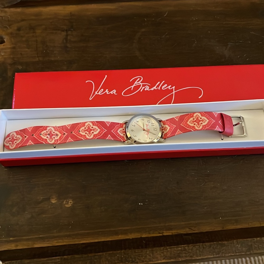 Vera Bradley vintage watch in original box and paperwork.